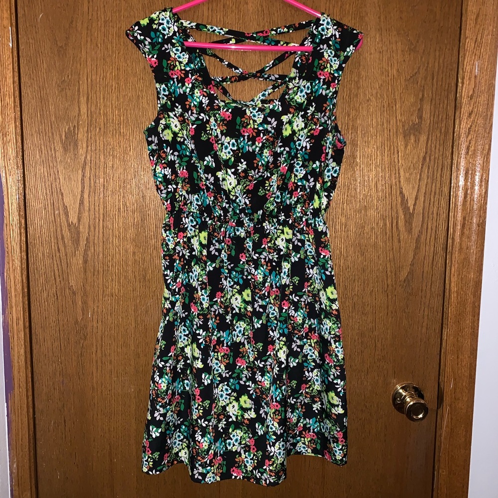 Sleeveless Floral Dress